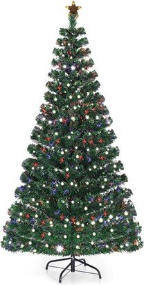 Pre-Lit Fiber Optic Artificial Christmas Tree 280 Lights 7FT