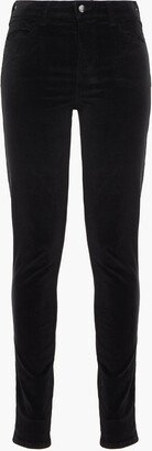 Maria cotton-blend velvet skinny pants