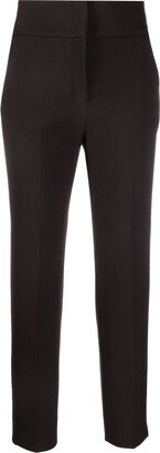 High-Rise Slim-Fit Trousers-AB