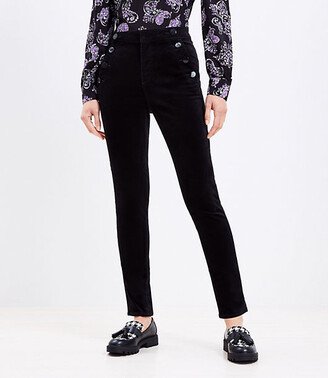 Curvy Mariner Skinny Pants in Velvet