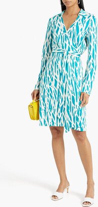 New Jeanne Two printed silk-jersey wrap dress