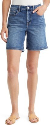 Boyfriend Mid Thigh Denim Shorts