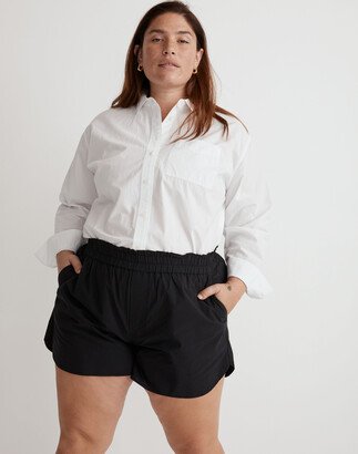 Plus Pull-On Shorts in Signature Poplin