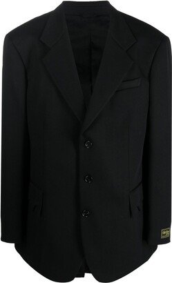 Jagged-Pocket Single-Breasted Blazer