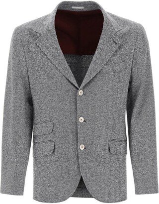 Deconstructed Single-Breasted Blazer-AA