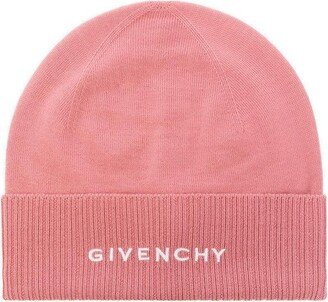 Logo Embroidered Beanie-AD