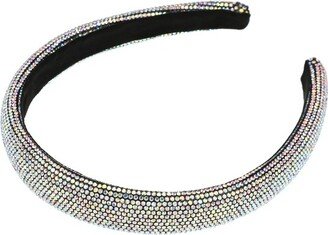 Unique Bargains Women's Fashion Simplicity Rhinestone Wide-brimmed Classic Style Headband 5.59