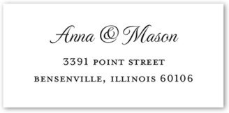 Address Labels: Basic Union Address Label, White, Matte