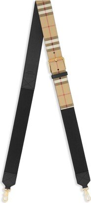 Vintage-Check buckled shoulder strap