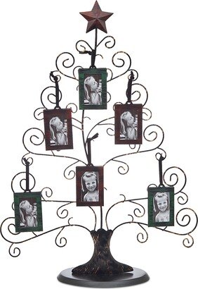 Godinger Medium Christmas Tree Picture Holder & 6 Frames