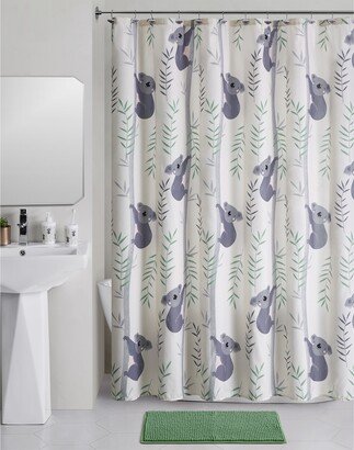 Olivia & Finn Koala Shower Curtain Bath Set, 16 Pieces