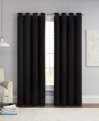 Solid Thermapanel Grommet Energy Saving Room Darkening Curtain Panel, 54