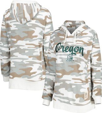 Women's Pressbox Camo Oregon Ducks San Pablo Pullover Hoodie