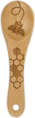 Laser Etched Beechwood Mini Spoon, Honey Bee Collection