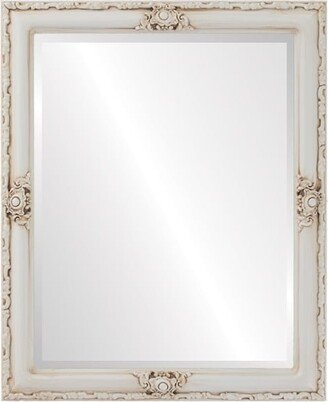 OVALCREST by The OVALCREST Mirror Store Jefferson Framed Rectangle Mirror in Antique White