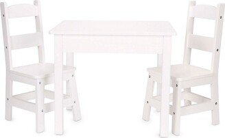 3-Piece Wooden Table & Chairs Set