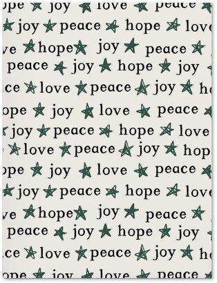 Journals: Peace Love Hope Joy - Beige Journal, Beige