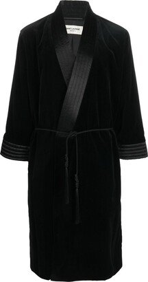 Belted Velvet Coat