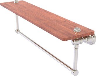 Carolina Collection 22 Inch Wood shelf with Integrated Towel Bar