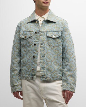 Men's Monogram Jacquard Denim Jacket