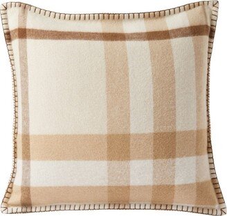 Check Cashmere Cushion Cover