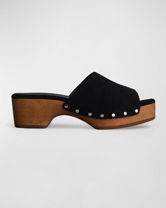 Mara Suede Slide Clogs