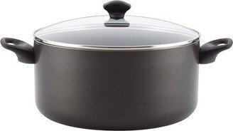 10.5qt Aluminum Nonstick Stockpot with Lid Black