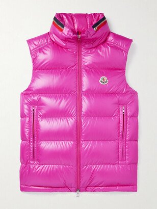 Logo-Appliquéd Quilted Shell Down Gilet-AC