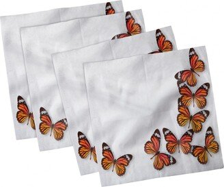 Butterflies Set of 4 Napkins, 18