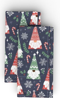 Cloth Napkins: Folk Gnomes Cloth Napkin, Longleaf Sateen Grand, Multicolor