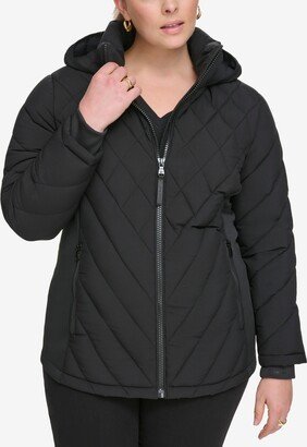 Size Hooded Packable Puffer Coat, Created for Macy's