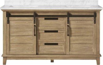 Edenderry 60 in. Vanity White Finish and Power Bar