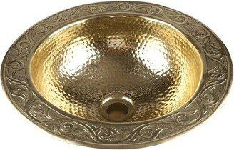 Golden Moroccan Brass Wash Basin | Sink Bathroom Decor From Morocco Home Gift