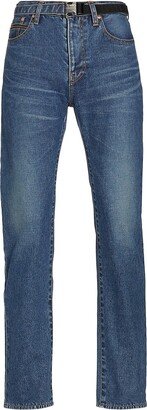 Tapered Slim-Fit Denim Pants