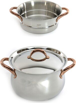Ouro 18/10 Stainless Steel 3 Piece Steamer Set