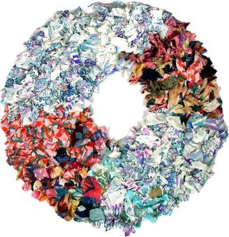 Kapdaa - the Offcut Company Fabric Wreath - Christmas - Pink & Purple