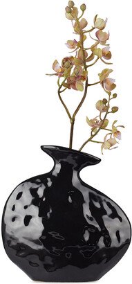 Project 213A Black Flat Vase, 1.1 L