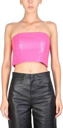 Back-Zip Cropped Top