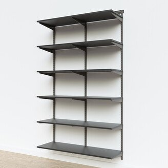 Elfa Classic 4' Basic Melamine Shelving Slate