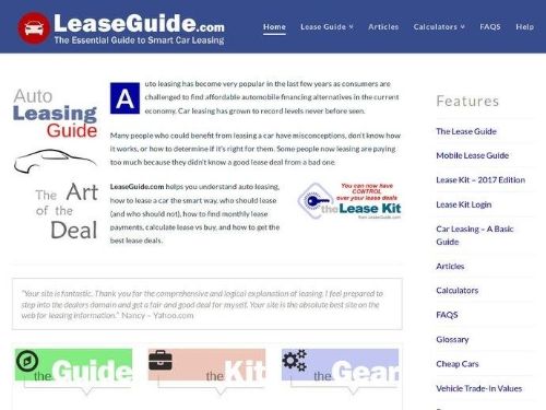 Leaseguide.com Promo Codes & Coupons
