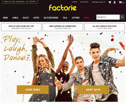Factorie Promo Codes & Coupons