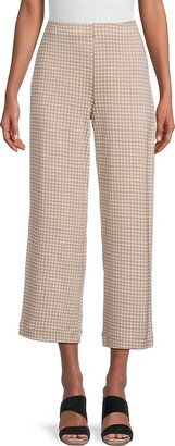 Saks Fifth Avenue Made in Italy Saks Fifth Avenue Women's Cropped Wide Leg Pants