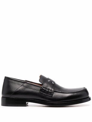 4-Stitch Leather Loafers