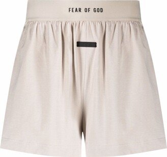 Logo-Waist Slip-On Deck Shorts