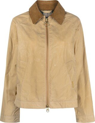 Campbell contrast-collar jacket