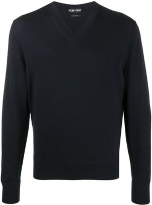 V-neck wool jumper-AI