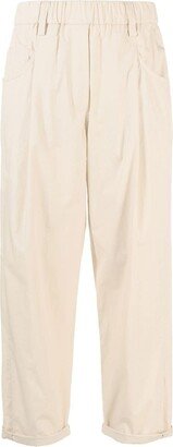 Cropped Pleated Trousers-AA