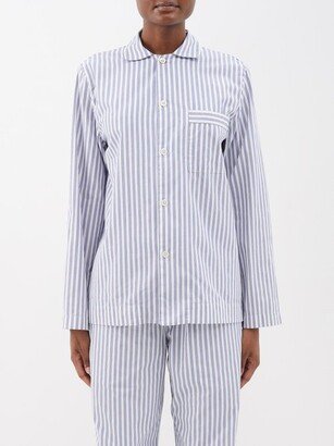 Striped Organic-cotton Pyjama Top-AA