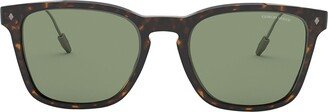 Square-Frame Tinted Sunglasses-AE