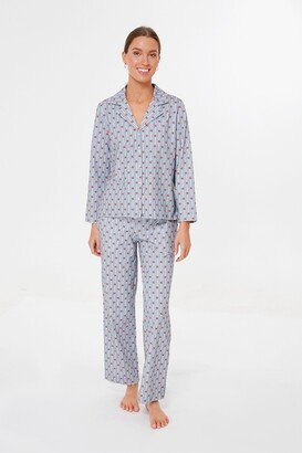 Lalide a Paris Floral Stripe Georgia Pajama Set